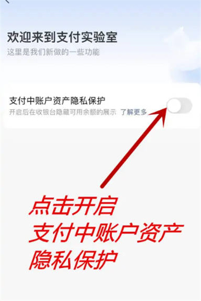 支付宝中的余额怎么隐藏