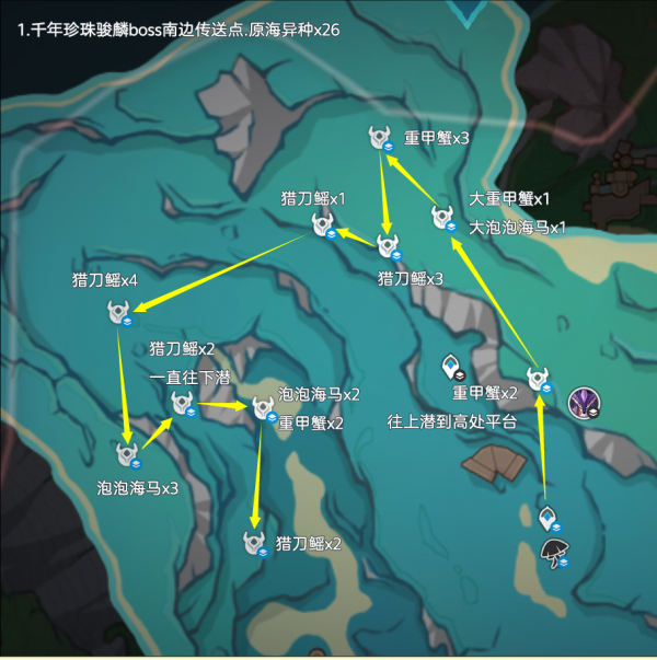 原神萃凝晶采集路线