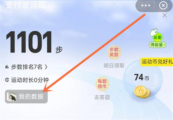 支付宝怎么查看历史运动步数