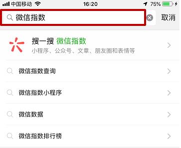 微信指数查看教程